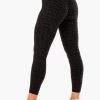 Evolution High Waisted Scrunch Leggings - Black Leopard