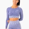 Evolve Seamless Long Sleeve Top - Blue
