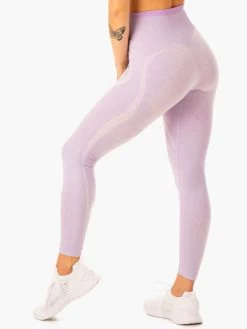 Excel Seamless High Waisted Leggings - Lavender Marl