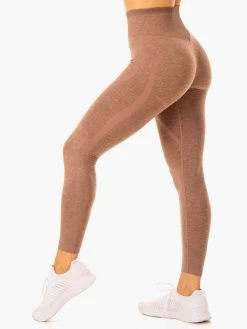 Excel Seamless High Waisted Leggings - Mocha Marl