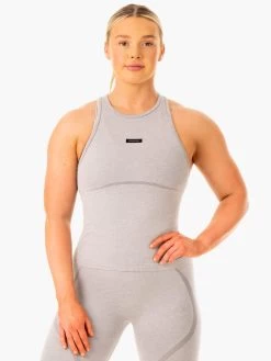 Ryderwear 15 Excel Seamless Mid Length Tank - Grey Marl