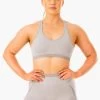 Excel Seamless Sports Bra - Grey Marl