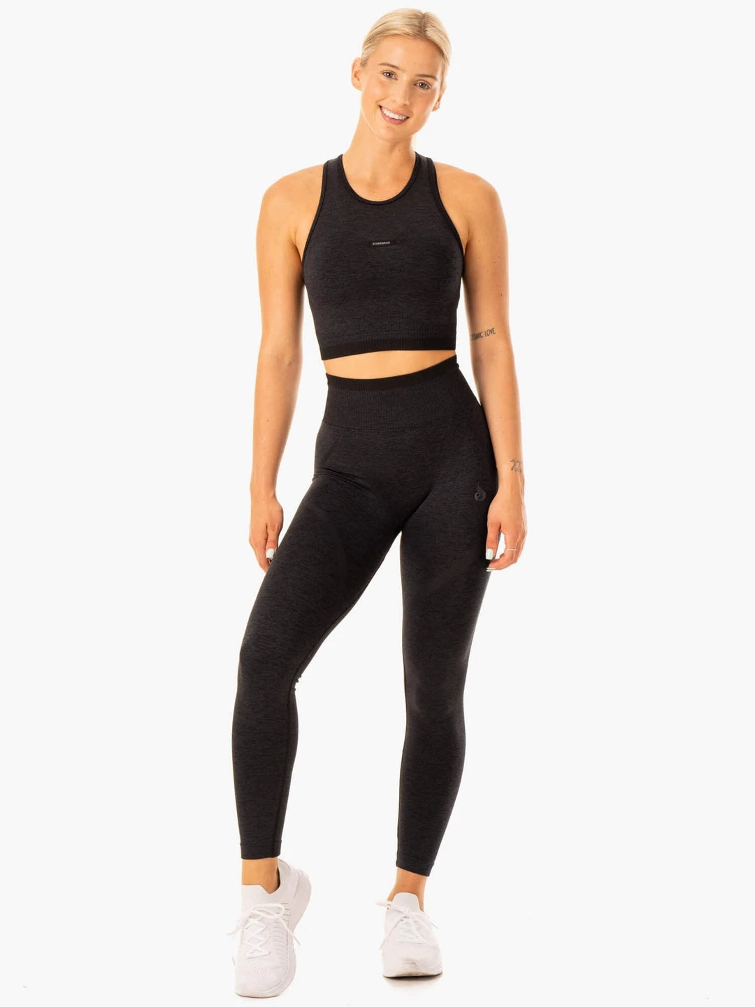 Excel Seamless Tank - Black Marl 6 Excel Seamless Tank - Black Marl - Image 6