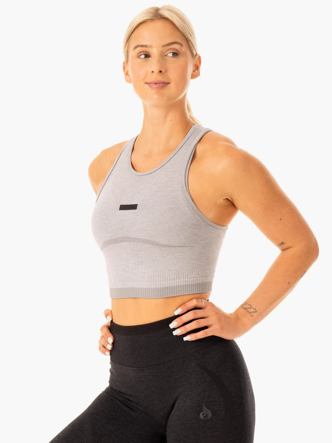 Excel Seamless Tank - Grey Marl 4 Excel Seamless Tank - Grey Marl - Image 4