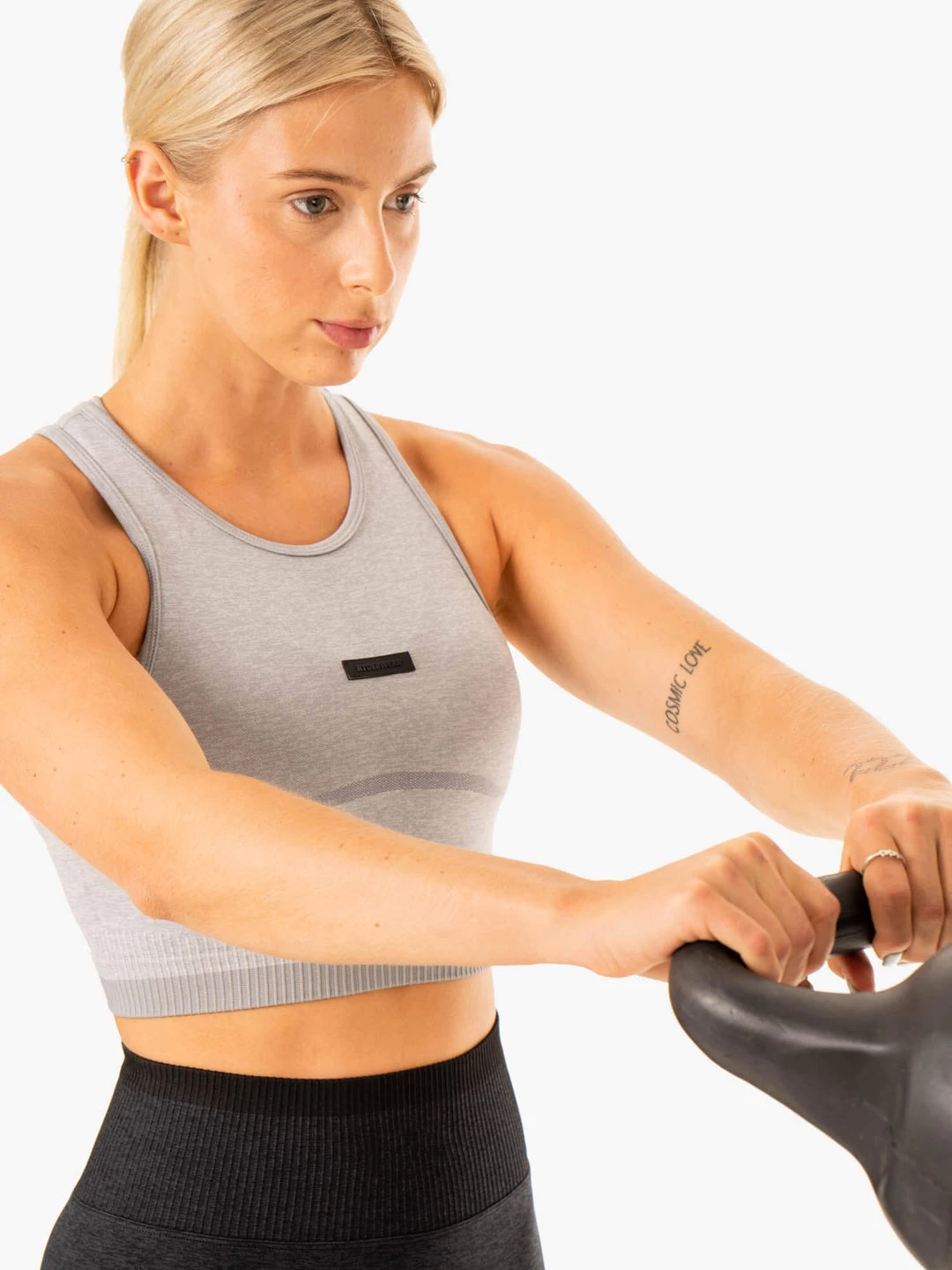 Excel Seamless Tank - Grey Marl 3 Excel Seamless Tank - Grey Marl - Image 3