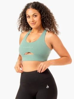 Focus Contour Sports Bra - Sage -Ryderwear focus contour sports bra sage clothing ryderwear 494675 1080x