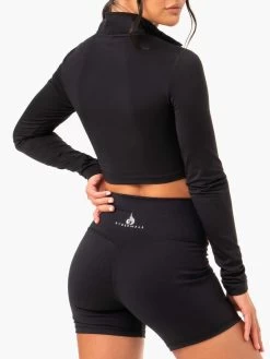 Force Long Sleeve Training Top - Black -Ryderwear force long sleeve training top black clothing ryderwear 320577 1080x