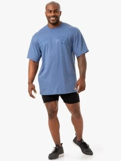 Force Oversized T-Shirt - Blue 7 Force Oversized T-Shirt - Blue -Ryderwear force oversized t shirt blue clothing ryderwear 847077 1080x