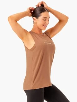 Foundation Muscle Tank - Mocha -Ryderwear foundation muscle tank mocha clothing ryderwear 208007 1080x