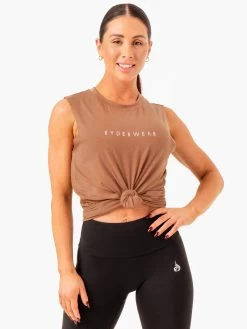 Foundation Muscle Tank - Mocha