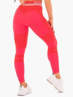 Freestyle Seamless High Waisted Leggings - Red 9 Freestyle Seamless High Waisted Leggings - Red -Ryderwear freestyle seamless high waisted leggings red clothing ryderwear 211280 1080x