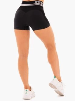 Freestyle Seamless High Waisted Shorts - Black -Ryderwear freestyle seamless high waisted shorts black clothing ryderwear 430735 1080x