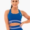 Freestyle Seamless Longline Sports Bra - Blue