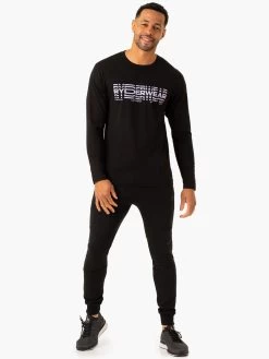 Graphic Long Sleeve T-Shirt - Black 9 Graphic Long Sleeve T-Shirt - Black -Ryderwear graphic long sleeve t shirt black clothing ryderwear 255367 1080x