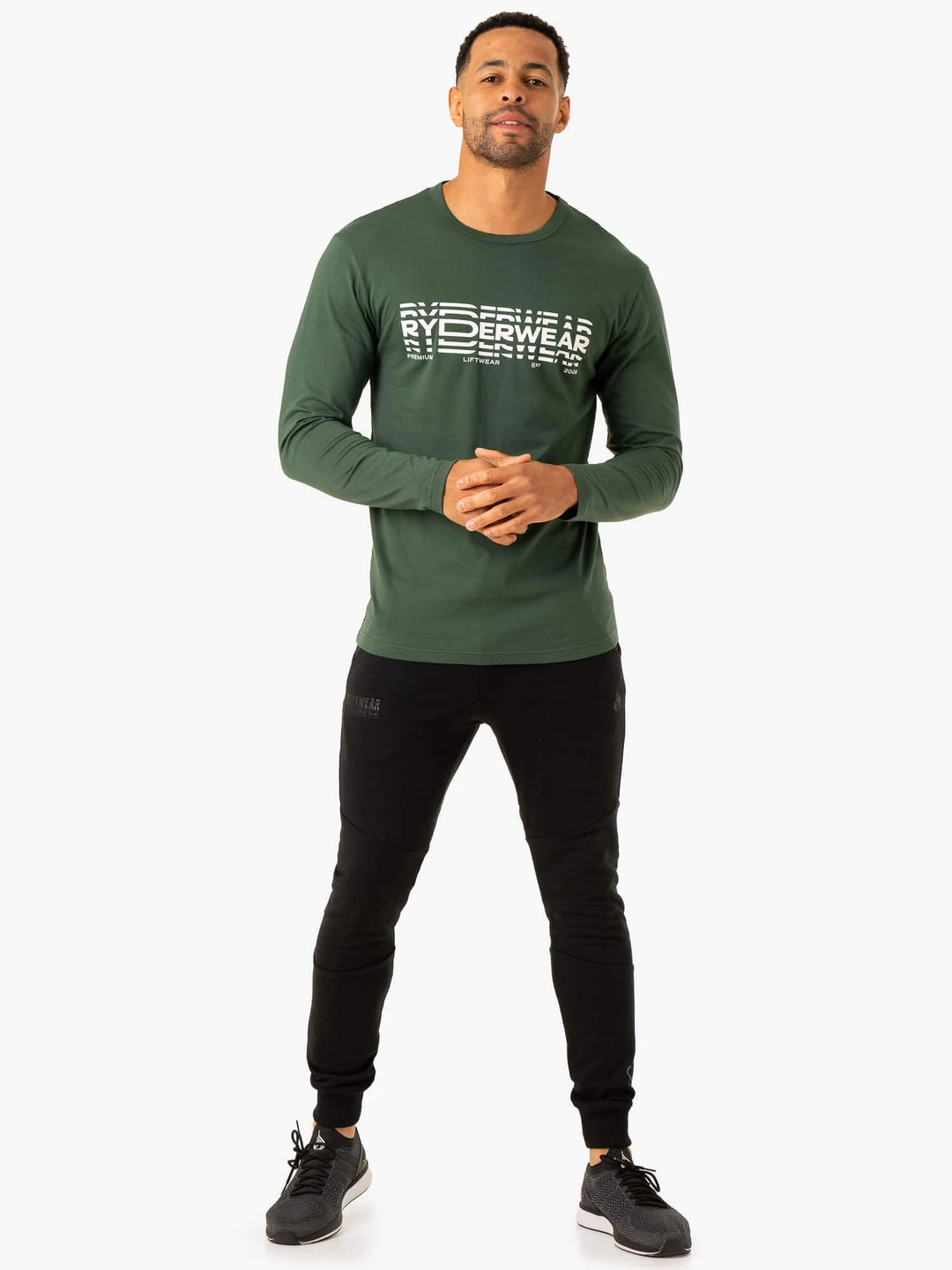 Graphic Long Sleeve T-Shirt - Dark Green 4 Graphic Long Sleeve T-Shirt - Dark Green - Image 4