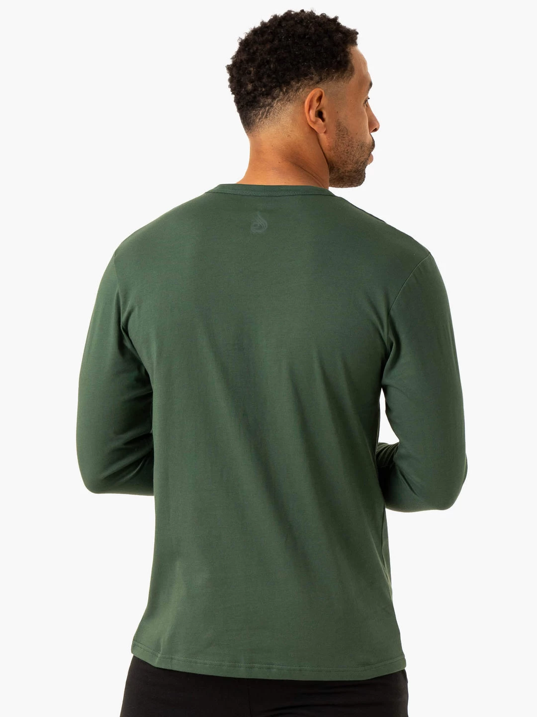 Graphic Long Sleeve T-Shirt - Dark Green 2 Graphic Long Sleeve T-Shirt - Dark Green - Image 2