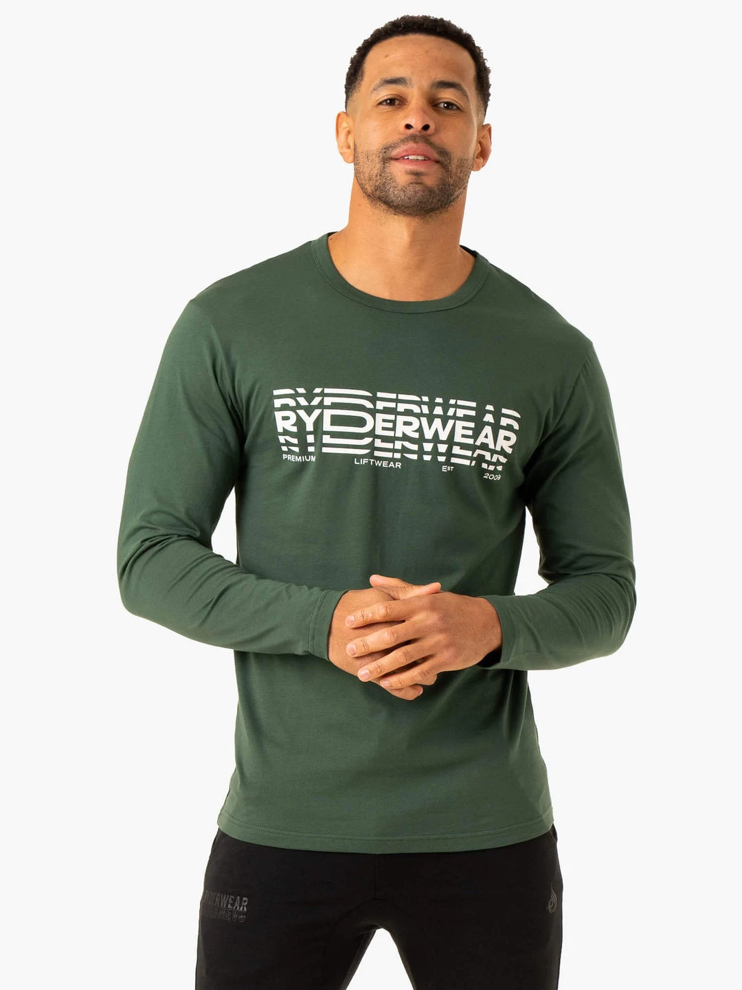 Graphic Long Sleeve T-Shirt - Dark Green 1 Graphic Long Sleeve T-Shirt - Dark Green