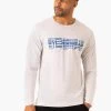 Graphic Long Sleeve T-Shirt - Grey Marl