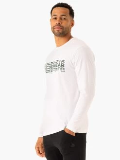 Graphic Long Sleeve T-Shirt - White 8 Graphic Long Sleeve T-Shirt - White -Ryderwear graphic long sleeve t shirt white clothing ryderwear 848547 1080x