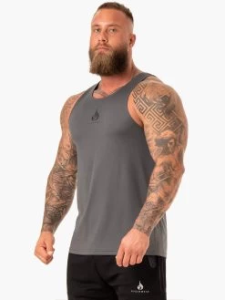 Heighten Mesh Regular Tank - Charcoal 7 Heighten Mesh Regular Tank - Charcoal -Ryderwear heighten mesh regular tank charcoal clothing ryderwear 390025 1080x