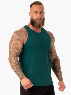 Heighten Mesh Regular Tank - Emerald -Ryderwear heighten mesh regular tank emerald clothing ryderwear 734724 1080x