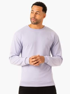 Heritage Crew Neck - Lavender -Ryderwear heritage crew neck lavender clothing ryderwear 276318 1080x