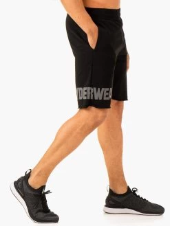 Heritage Fleece Track Shorts - Black -Ryderwear heritage fleece track shorts black clothing ryderwear 393379 1080x