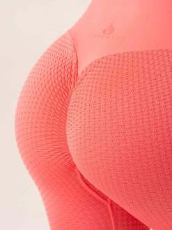 Honeycomb Scrunch Seamless Leggings - Coral Pink 10 Honeycomb Scrunch Seamless Leggings - Coral Pink -Ryderwear honeycomb scrunch seamless leggings coral pink clothing ryderwear 827852 1080x