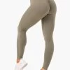 Honeycomb Scrunch Seamless Leggings - Khaki