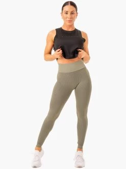 Honeycomb Scrunch Seamless Leggings - Khaki -Ryderwear honeycomb scrunch seamless leggings khaki clothing ryderwear 477801 1080x
