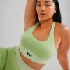 Honeycomb Seamless Sports Bra - Sage