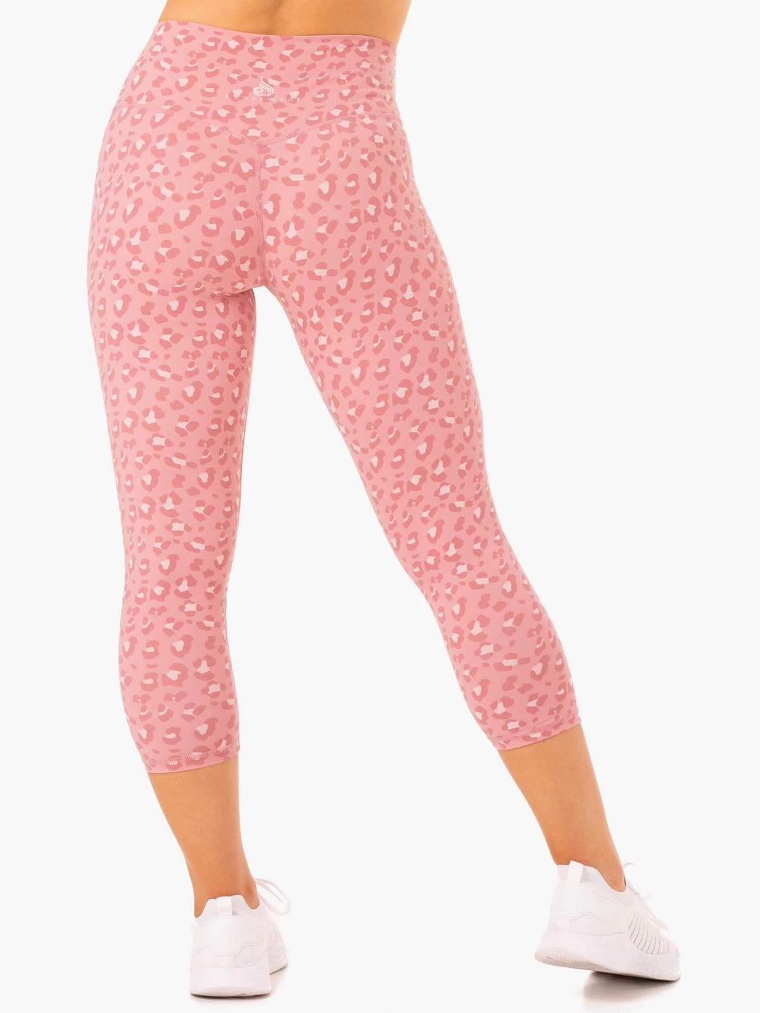 Hybrid 7/8 Leggings - Pink Leopard 2 Hybrid 7/8 Leggings - Pink Leopard - Image 2