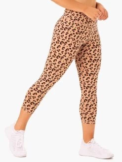 Hybrid 7/8 Leggings - Tan Leopard 8 Hybrid 7/8 Leggings - Tan Leopard -Ryderwear hybrid 78 leggings tan leopard clothing ryderwear 157611 1080x