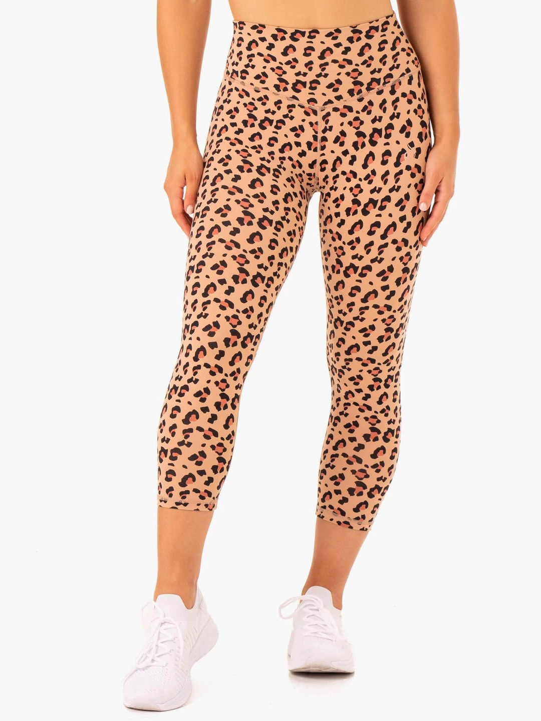Hybrid 7/8 Leggings - Tan Leopard 4 Hybrid 7/8 Leggings - Tan Leopard - Image 4