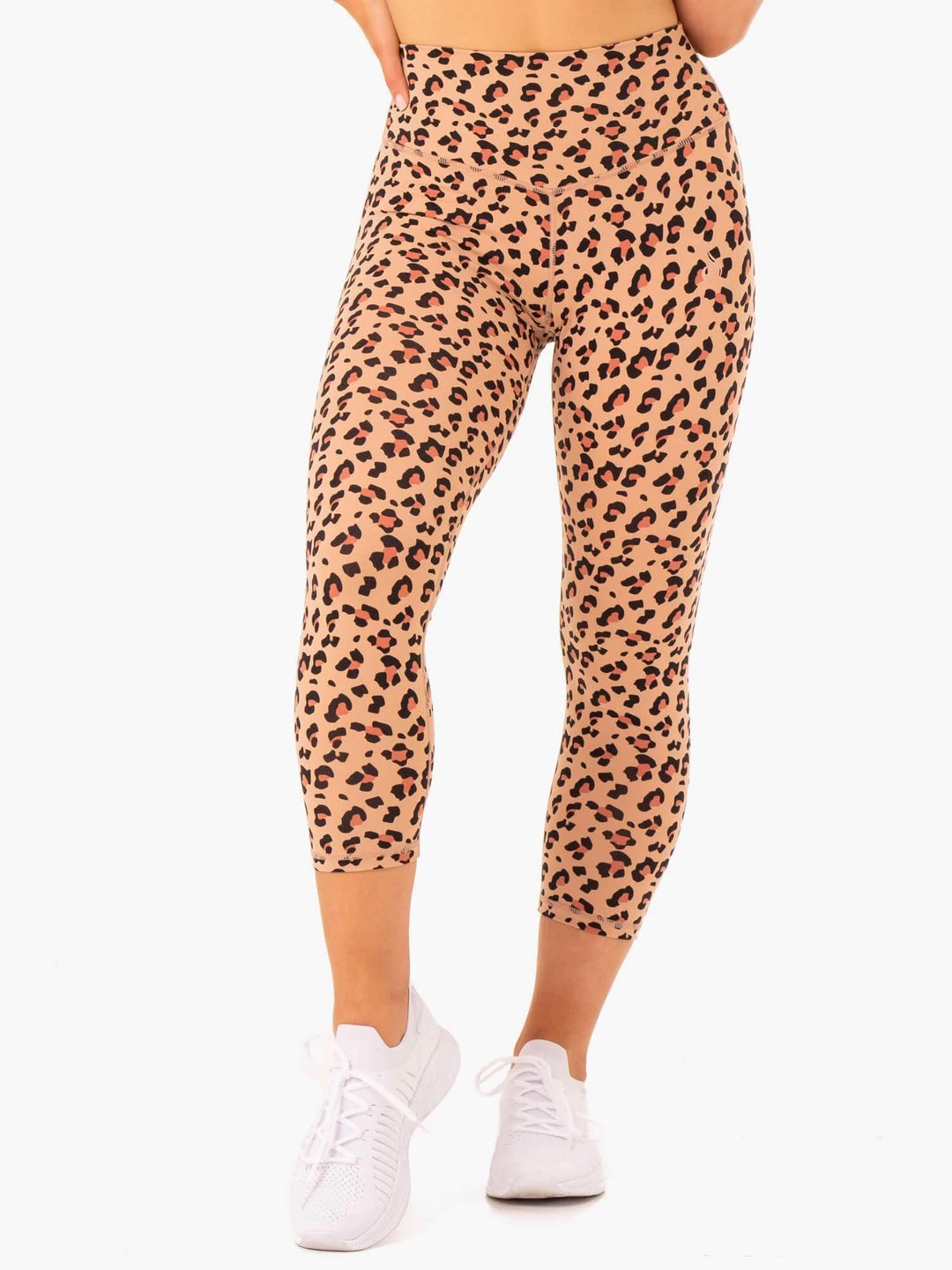 Hybrid 7/8 Leggings - Tan Leopard 5 Hybrid 7/8 Leggings - Tan Leopard - Image 5
