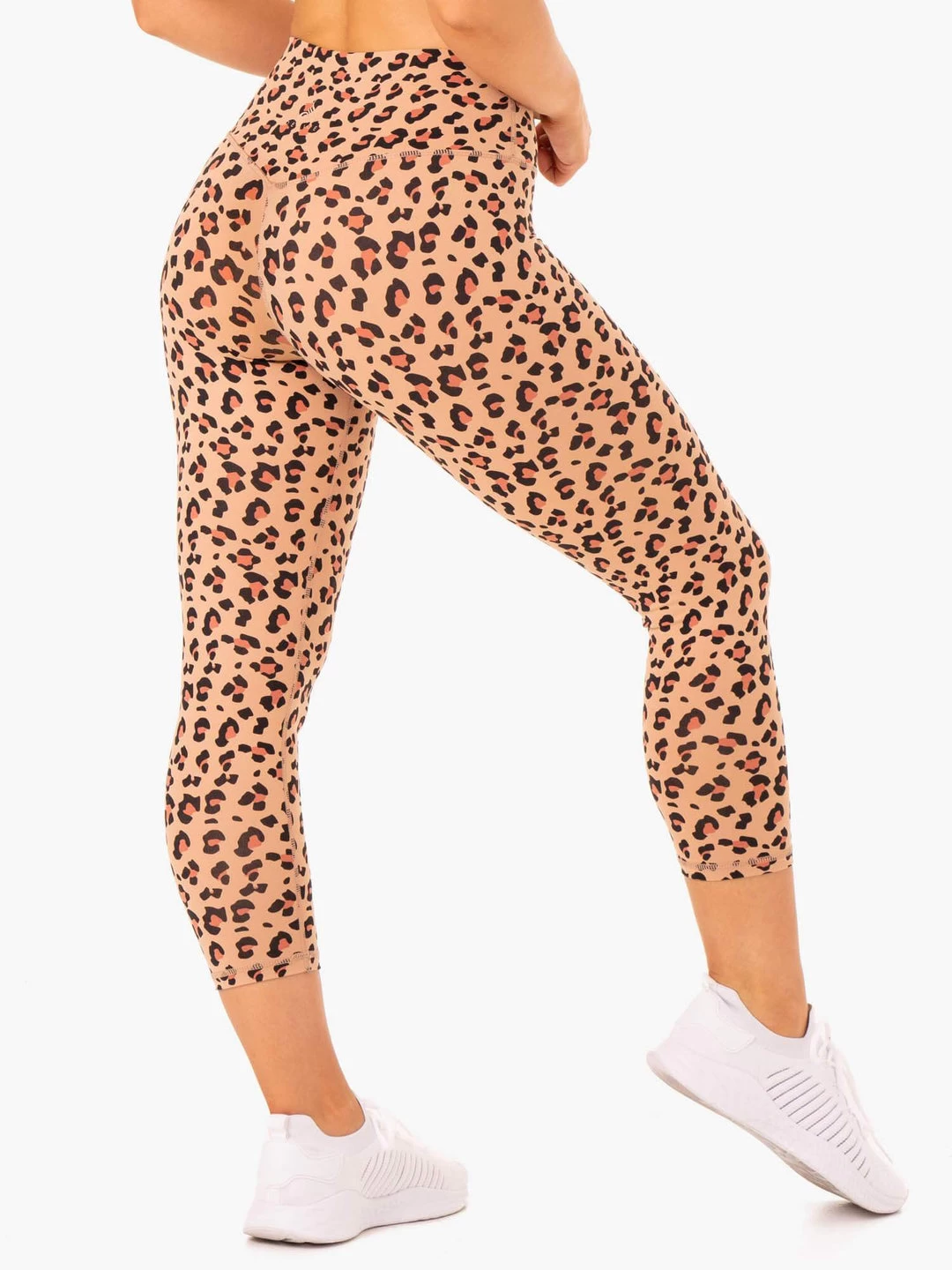 Hybrid 7/8 Leggings - Tan Leopard 2 Hybrid 7/8 Leggings - Tan Leopard - Image 2