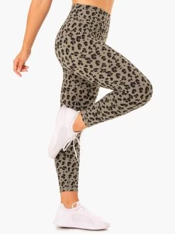 Hybrid Full Length Leggings - Khaki Leopard 11 Hybrid Full Length Leggings - Khaki Leopard -Ryderwear hybrid full length leggings khaki leopard clothing ryderwear 227817 1080x