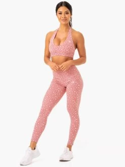 Hybrid Full Length Leggings - Pink Leopard -Ryderwear hybrid full length leggings pink leopard clothing ryderwear 213999 1080x