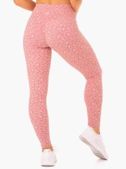 Hybrid Full Length Leggings - Pink Leopard -Ryderwear hybrid full length leggings pink leopard clothing ryderwear 473784 1080x