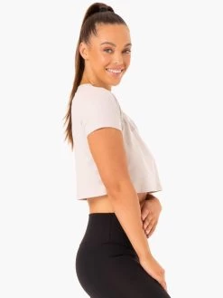 Hybrid Mesh Tee - Ivory -Ryderwear hybrid mesh tee ivory clothing ryderwear 376386 1080x