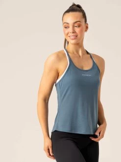Intensity Relaxed Tank - Teal -Ryderwear intensity relaxed tank teal clothing ryderwear 318022 1080x
