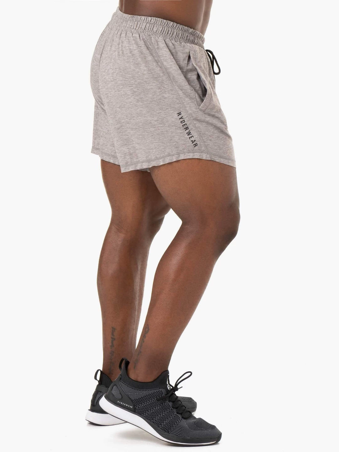 Iron Arnie Shorts - Grey Marl 2 Iron Arnie Shorts - Grey Marl - Image 2