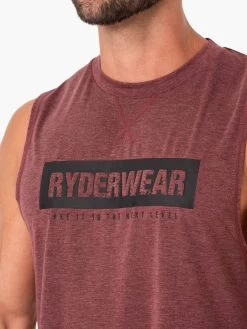 Iron Baller Tank - Burgundy Marl -Ryderwear iron baller tank burgundy marl clothing ryderwear 127264 1080x