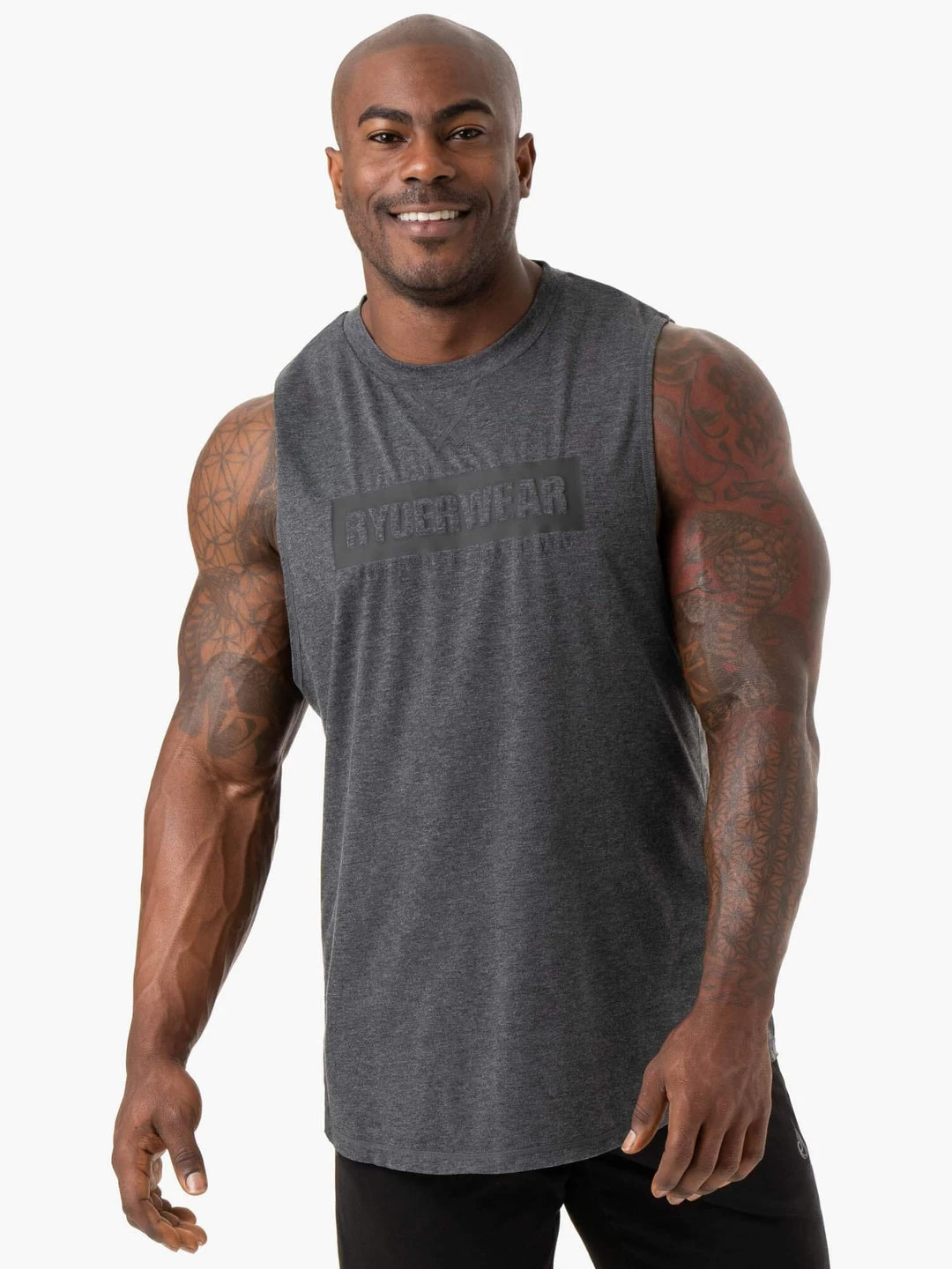 Iron Baller Tank - Charcoal Marl 1 Iron Baller Tank - Charcoal Marl