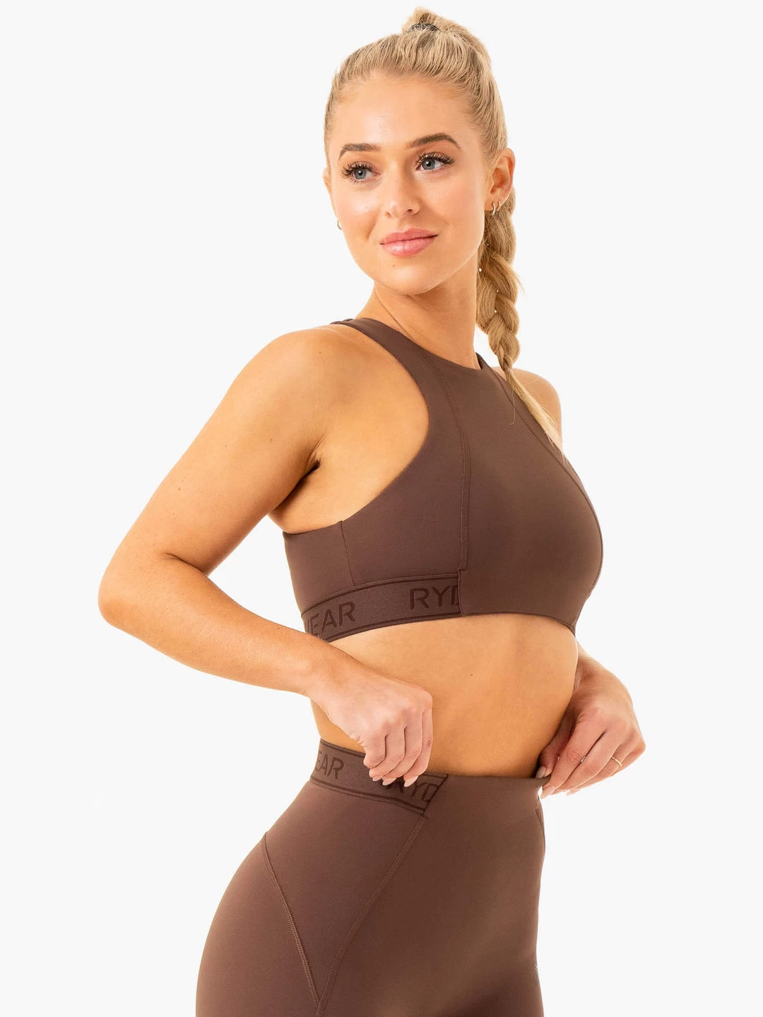 Level Up High Impact Sports Bra - Chocolate 7 Level Up High Impact Sports Bra - Chocolate - Image 7