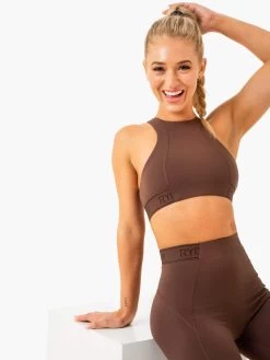 Level Up High Impact Sports Bra - Chocolate 11 Level Up High Impact Sports Bra - Chocolate -Ryderwear level up high impact sports bra chocolate clothing ryderwear 869264 1080x