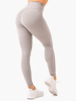 Level Up High Waisted Scrunch Leggings - Steel Grey