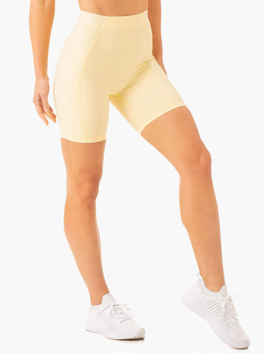 Level Up High Waisted Scrunch Shorts - Butter 2 Level Up High Waisted Scrunch Shorts - Butter - Image 2