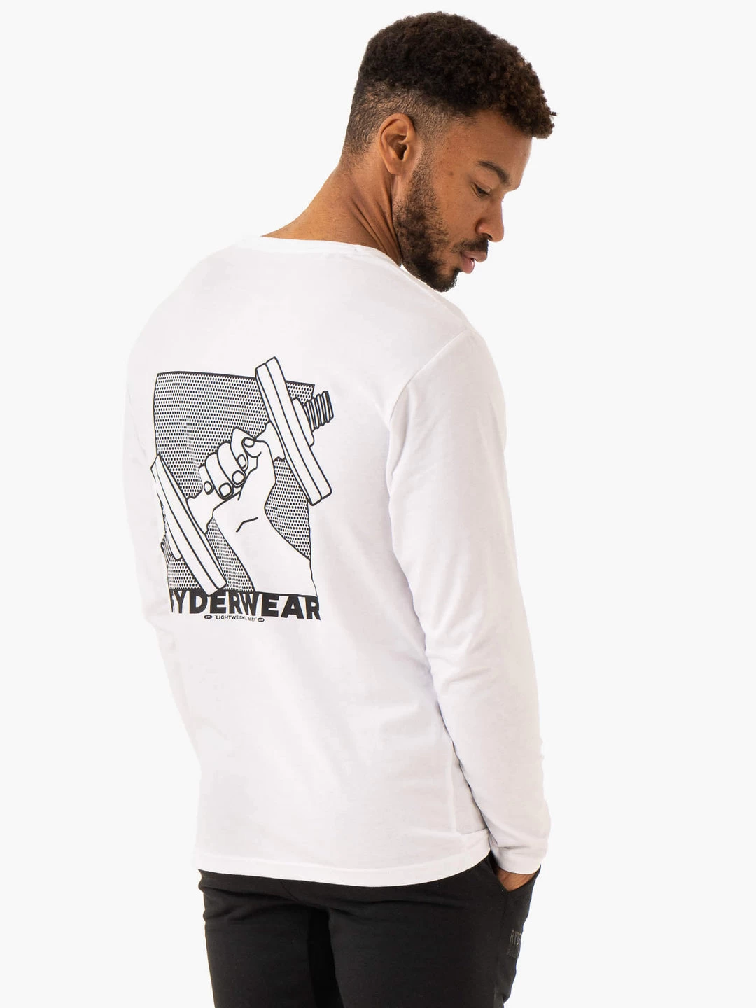 Lift Long Sleeve T-Shirt - White 3 Lift Long Sleeve T-Shirt - White - Image 3
