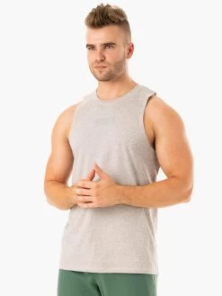 Limitless Baller Tank - Grey Marl -Ryderwear limitless baller tank grey marl clothing ryderwear 860124 1080x